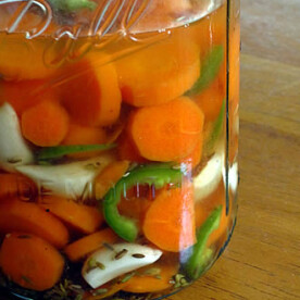 Pickled Carrots and Garlic