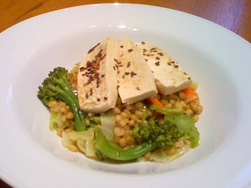 Farro with Vegetables and Tofu