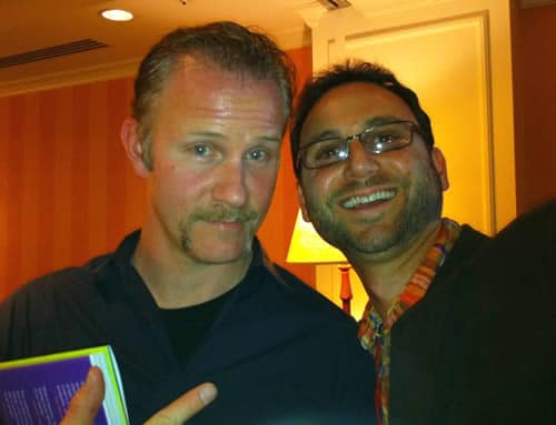 Andrew Wilder with Morgan Spurlock