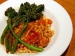 Fregola Sarda with Vegetables and Sun-Dried Tomatoes