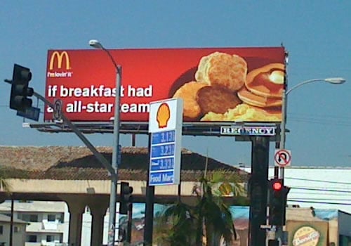 McDonald's Breakfast Billboard