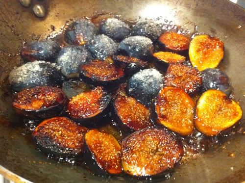 Caramelizing Figs