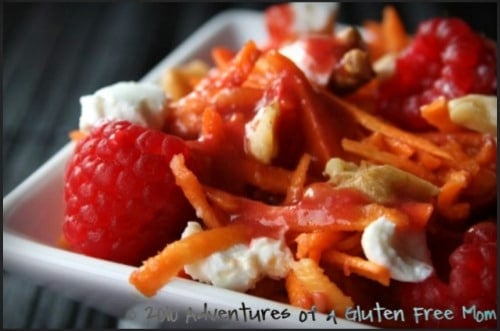 Shredded Beet Salad with Fresh Raspberry Vinaigrette