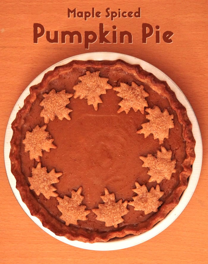 Maple Spiced Pumpkin Pie