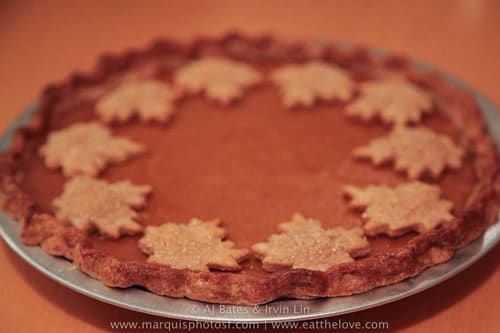 Maple Spiced Pumpkin Pie with 100% Whole Wheat Crust