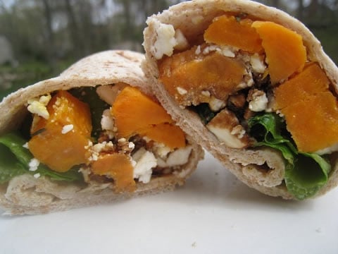 Sweet Potato and Feta Wrap