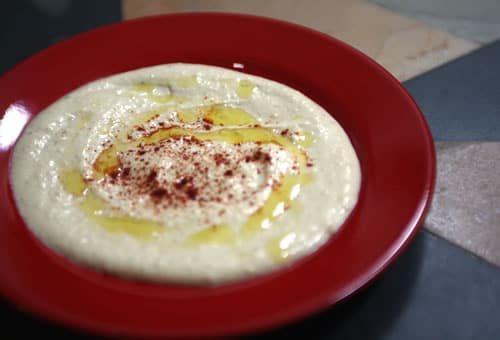 Use chickpea flour to make hummus