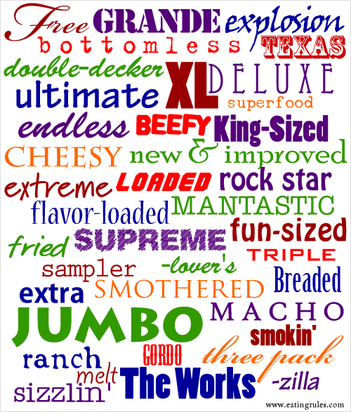 Objectionable Food Adjectives