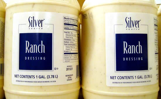 Avoid ranch dressing on your salad