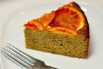 Slice of Blood Orange Almond Upside-Down Cake