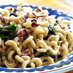Fusilli Pasta with Chard and Bacon