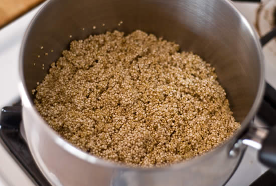 Toasting Quinoa