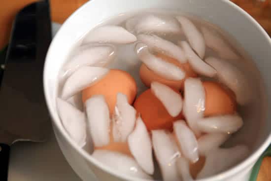 How to make perfect hard boiled eggs: Use an ice bath