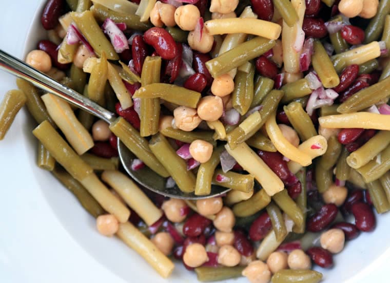 Easy Four-Bean Salad Recipe