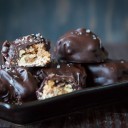Maple Peanut Nougat Chocolate Clusters