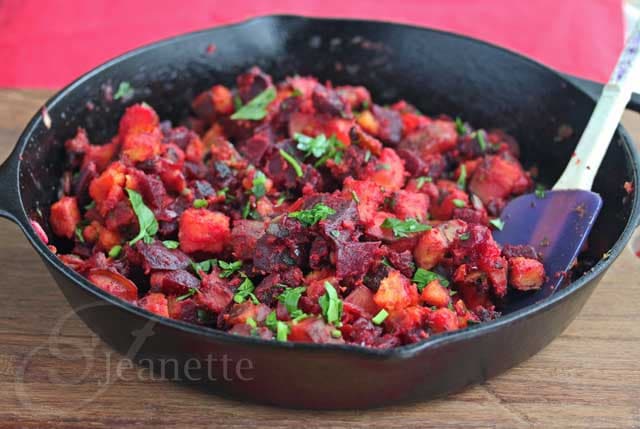 Roasted-Beet-and-Sweet-Potato-Hash