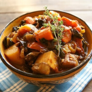 Curried Vegetarian Comfort Stew - via eatingrules.com