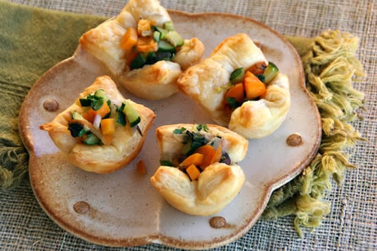 Veggie Puff Pastry Cups, and A Game