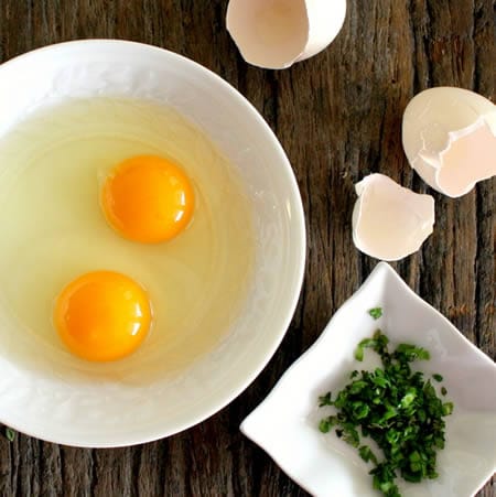 First two backyard chicken eggs