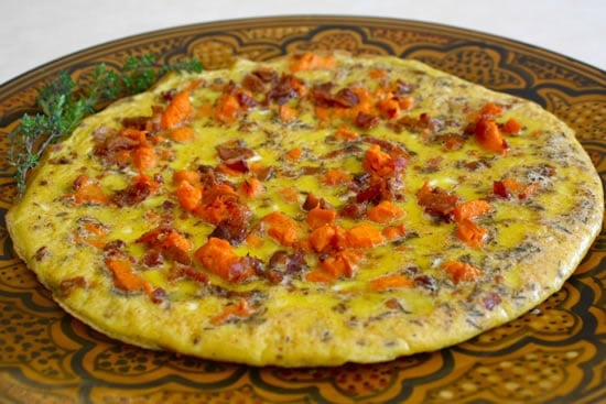 Yam and Bacon Frittata