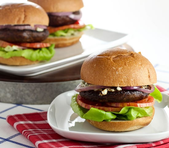 Grilled Portobello Blue Cheese Burgers