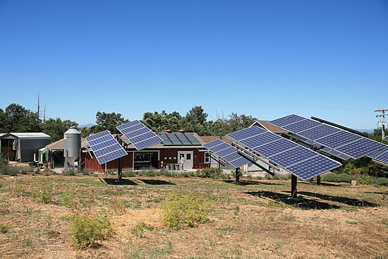 Solar Panels at Redwood Hill Farm