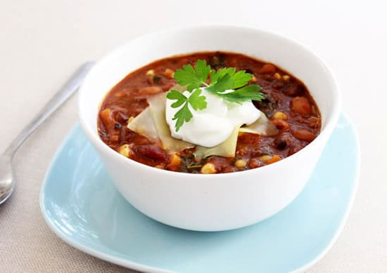 Three Bean Sweet Potato Chili