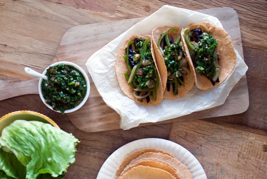 Beer-Marinated Portobello Tacos