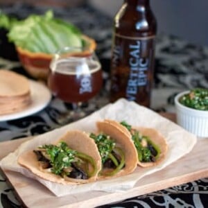 Beer-Marinated Portobello Tacos