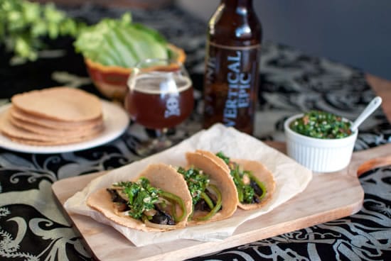 Beer-Marinated Portobello Tacos