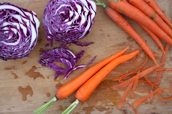 Teaching Kids Food Literacy - with this Carrot, Cabbage & Raisin Citrus Salad - Eating Rules