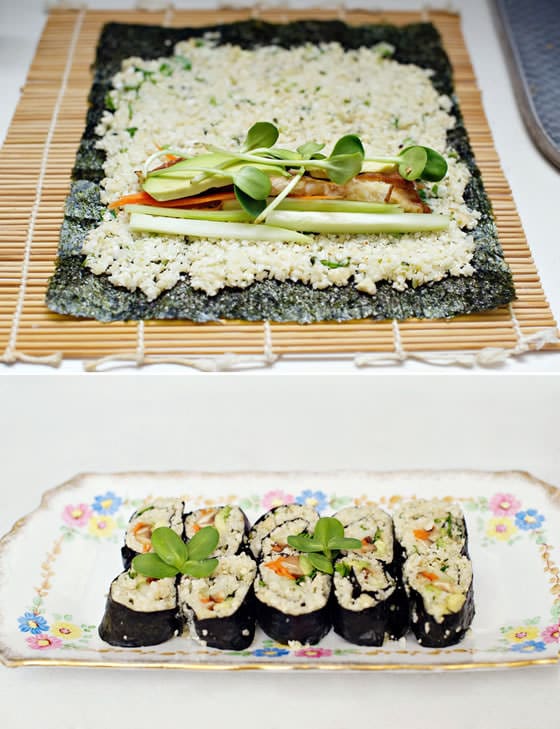 Cauliflower Rice Sushi