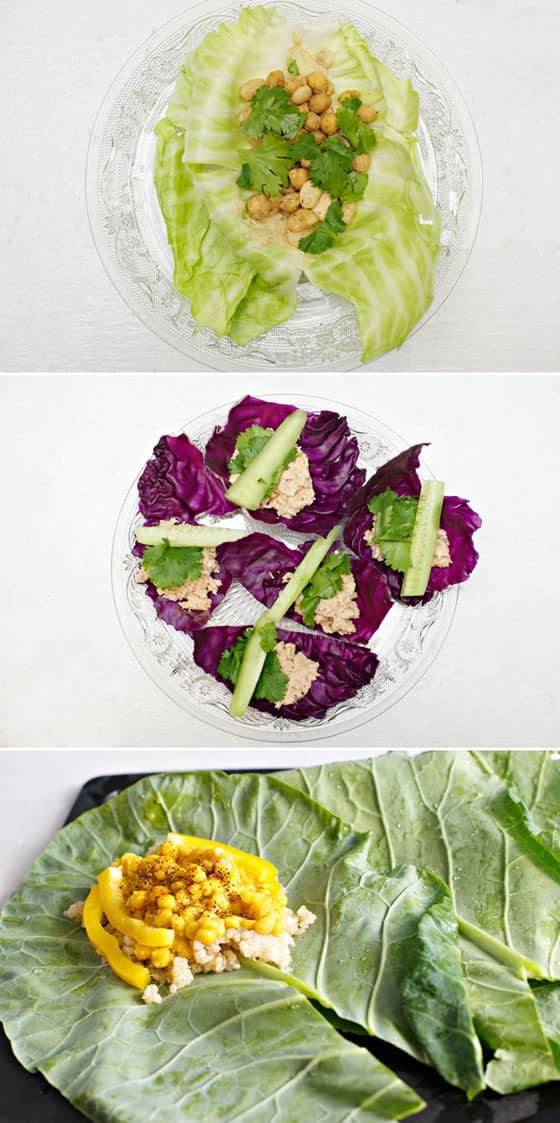 Leafy Wraps: Lettuce, Cabbage, and Collard