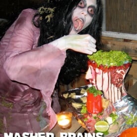 "Mashed Brains" Guacamole for Halloween
