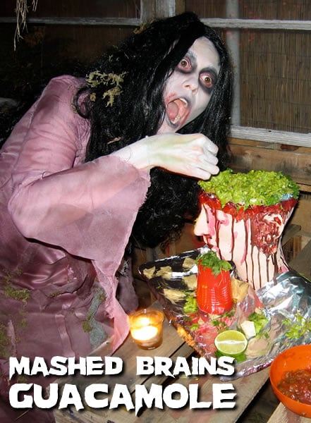 "Mashed Brains" Guacamole for Halloween