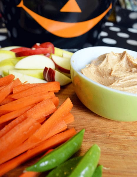 Pumpkin Dip with Veggies