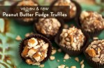 Raw, Vegan Peanut Butter Fudge Truffles
