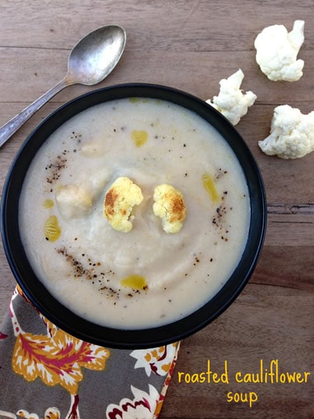 Let's Rock and Roast Our Vegetables (Roasted Cauliflower and Root Vegetable Soup)