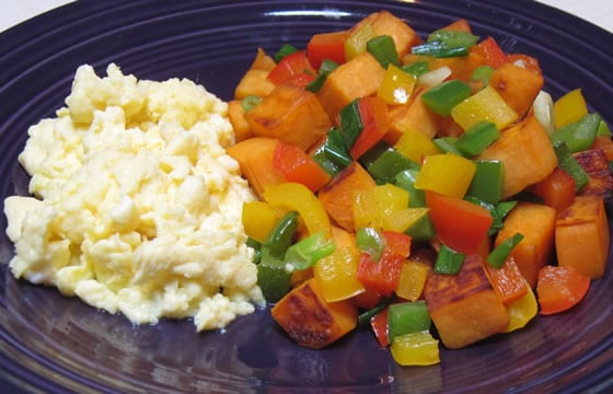 Food Day Gets Kids Cooking…Scrambled Eggs with Sweet Potato Hash