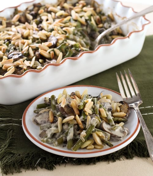 Green Bean Casserole with Smoked Cheddar