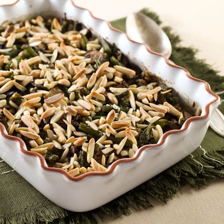 Green Bean Casserole with Smoked Cheddar and Fennel