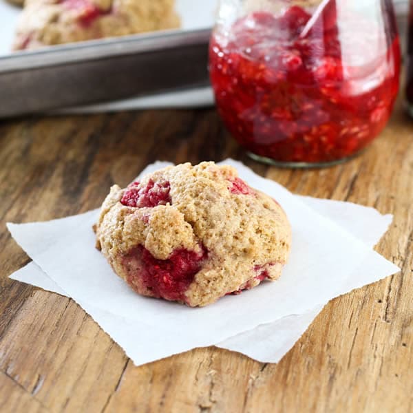 Vegan Raspberry Spelt Scones