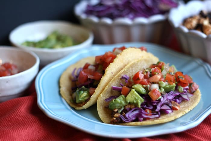 Unprocessed, Plant-Based Tofu Tacos