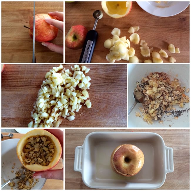 Baked Apple with Oats