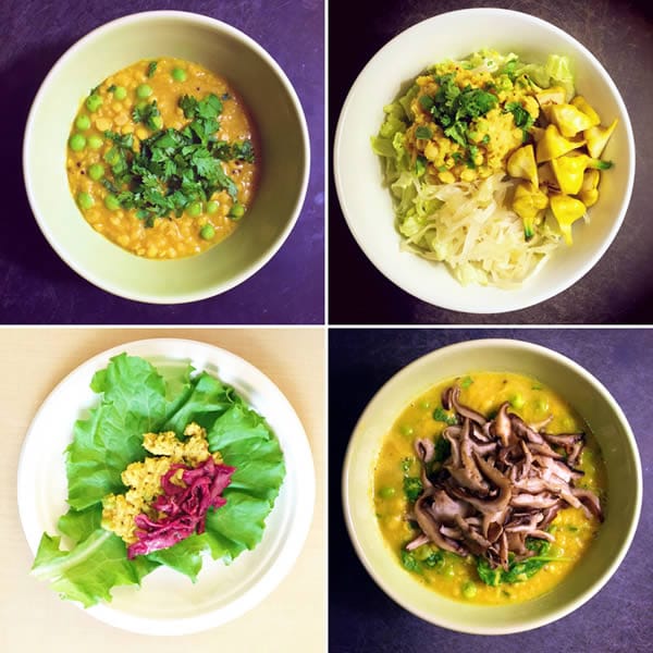 Chana Dal Four Ways