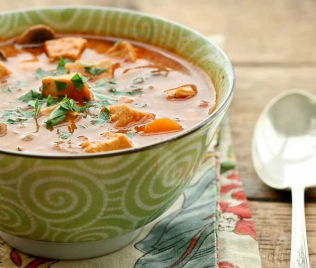 Creamy Chicken Tomato Vegetable Soup