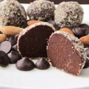 Healthy Dairy-Free Chocolate-Almond Truffles