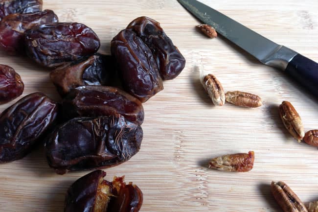 Pitting Medjool Dates