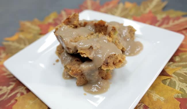 Sage Cornbread Stuffing with Mushroom Gravy