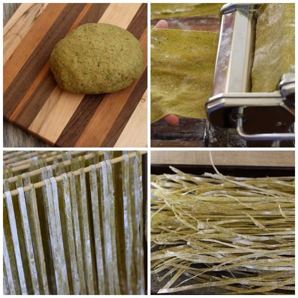 Whole Wheat Parsley Fettucine